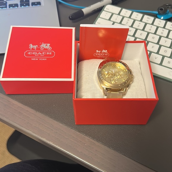 Coach Accessories Coach Gold Tone Watch Worn Once Box